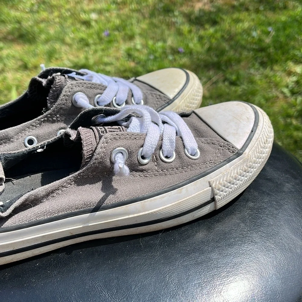 Converse Women's Chuck Taylor All Star Shoreline Slip On, Gray Low-Top Sneakers - Picture 4 of 9